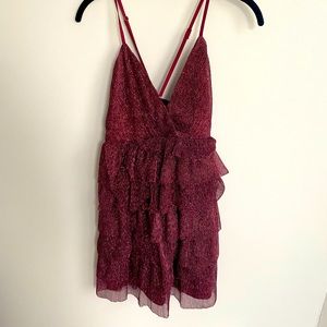 Forever 21 Sparkly Red Dress